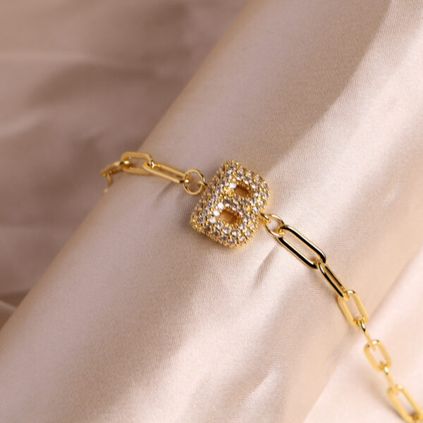 18K Bubble Balloon 26 English Zircon Clip Bracelet - Image 2