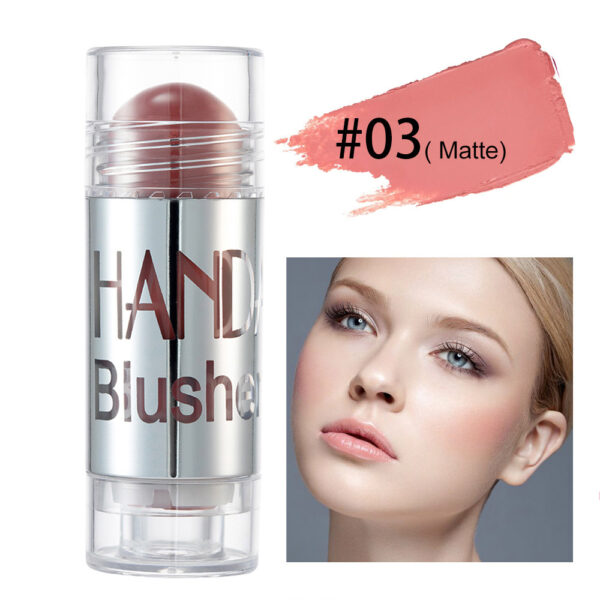 Cheek Blusher Shimmer Blush Stick Face Makeup Highlighter Bronzer Contour Cream Long-lasting Facial Make Up Cosmetics - Image 9