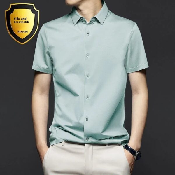 Non-ironing Short-sleeved Shirt Men's Anti-wrinkle Business - Image 4