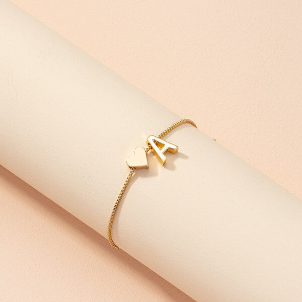 Bracelet Heart-shaped English Letters - Image 8