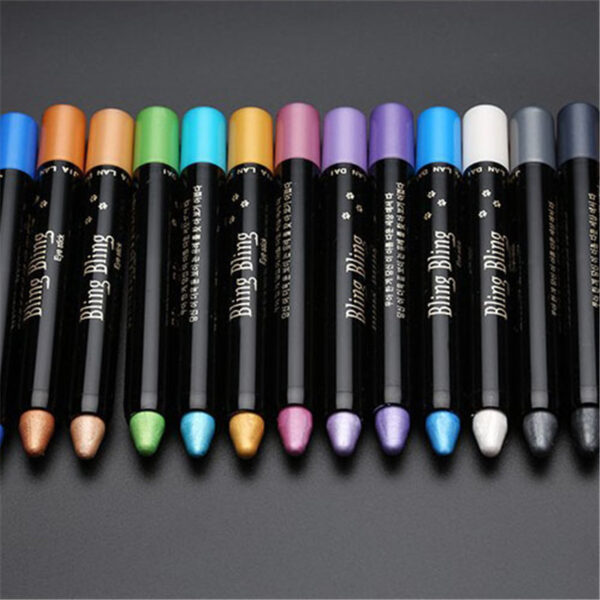 Pearlescent Silkworm Eyeshadow Pen Lasting Waterproof And Not Blooming Shiny Pearlescent Gel Pen 15 Color Eye Shadow Pen - Image 10