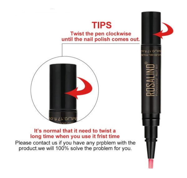 5ml Solid Color Nail Art Pen Nail Glue for Nail Art - Image 5