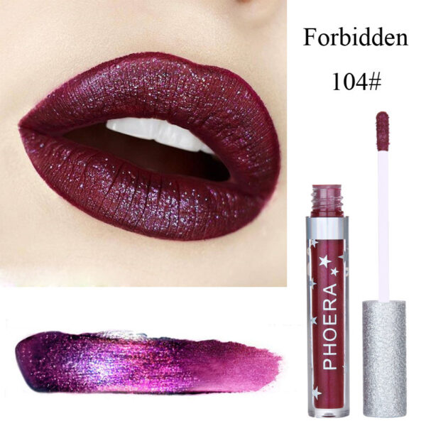 Moisturizing Candy Color Lip Gloss Waterproof Glitter Liquid Lipstick Long Lasting Makeup Lipstick - Image 2
