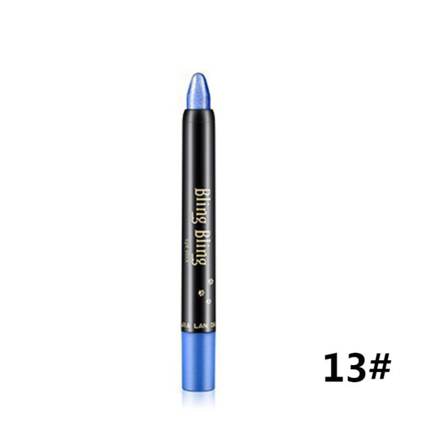 Pearlescent Silkworm Eyeshadow Pen Lasting Waterproof And Not Blooming Shiny Pearlescent Gel Pen 15 Color Eye Shadow Pen - Image 6