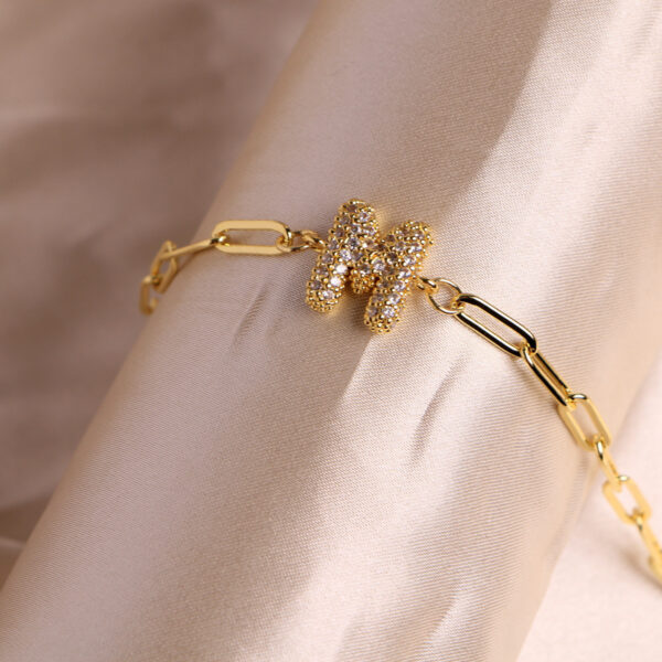 18K Bubble Balloon 26 English Zircon Clip Bracelet - Image 9