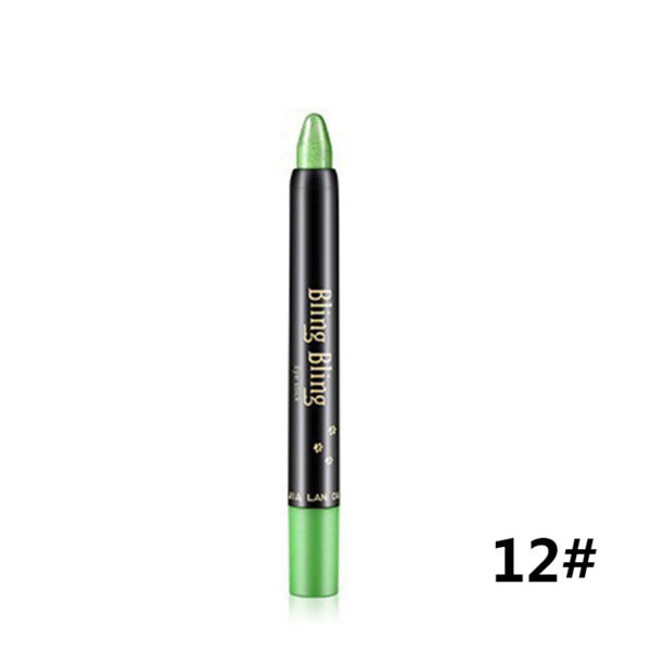 Pearlescent Silkworm Eyeshadow Pen Lasting Waterproof And Not Blooming Shiny Pearlescent Gel Pen 15 Color Eye Shadow Pen - Image 9