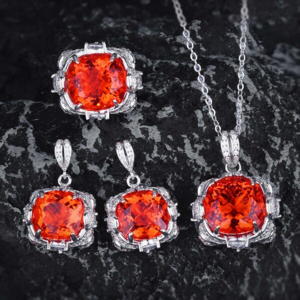 Women's Creative All-Match Ring Necklace And Earrings Suite - Image 3
