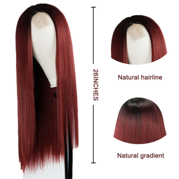 Wigs Fade Into Long Straight Hair - Image 5