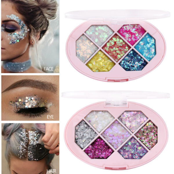 Face Jewels Eyeshadow Shimmer Pigment Body Face Eye Glitter Sequin Gel Cream Eye Shiny Skin Face Festival Cosmetic Glitter - Image 7