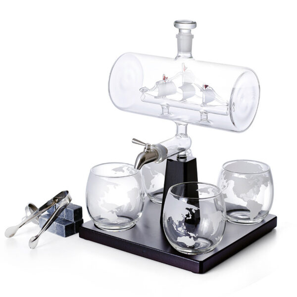 Glass Sailing Wine Bottle Borosilicate Glass Wine Container - Image 5
