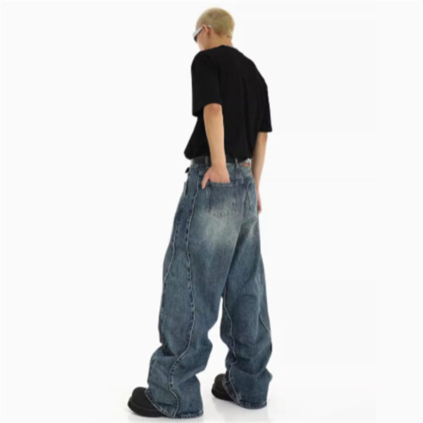American High Street Heavyweight Irregular  Jeans - Image 2