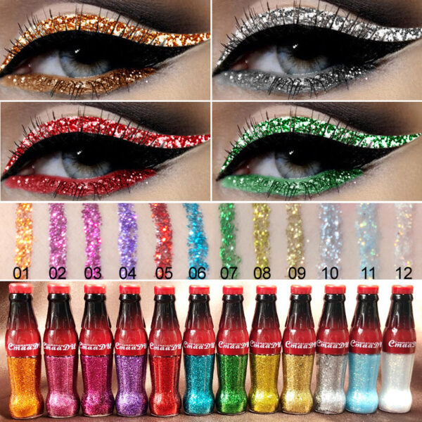 Color Eyeliner Glitter Pencil Women Party Smoky Sexy Eyes Liner Diamond Shining Glitter Eyeliner Makeup Cosmetics Beauty - Image 9