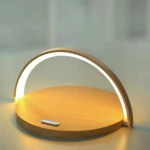10w Wireless Charger Block Holder For Smart Phone Foldable Fast Charging Table Phone Stand Support With Led Table Lamp Portable - Image 7