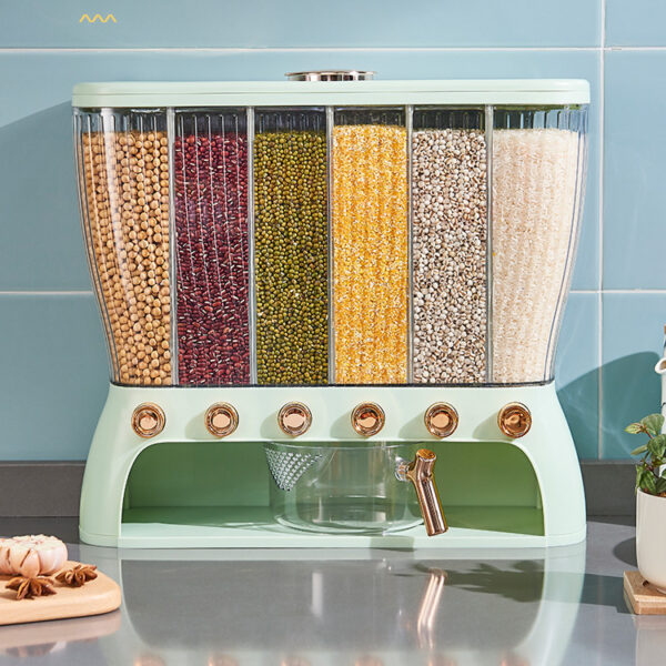 Kitchen Grains Separate Storage Box Compartment - Image 5