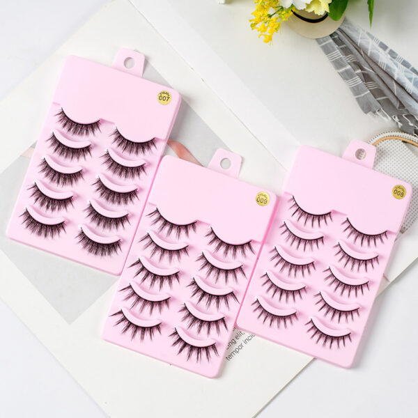 5 Pairs Manga Lashes New Arrival Anime Cosplay Natural Wispy  Korean Makeup Artificial False Eyelashes - Image 9