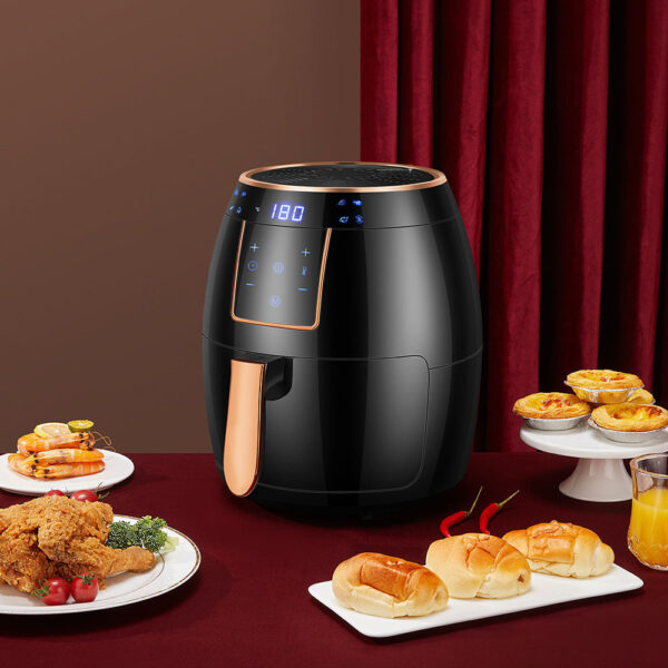 5.5 L US Standard Cross-border Air Fryer Touch Screen Automatic Fryer British Standard Deep Frying Pan Chips Machine Airfryer - Image 8