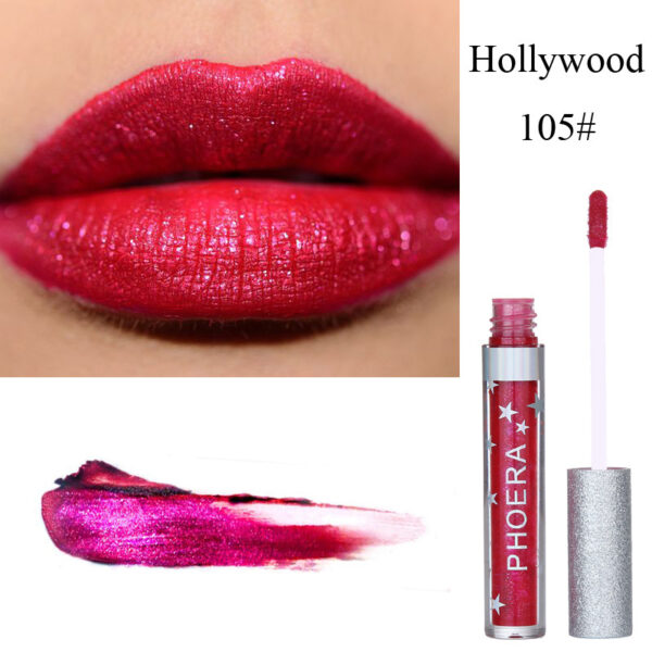 Moisturizing Candy Color Lip Gloss Waterproof Glitter Liquid Lipstick Long Lasting Makeup Lipstick - Image 3