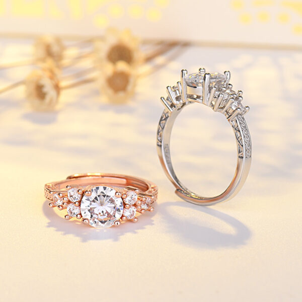 Four-claw Minority Simple Ring - Image 5