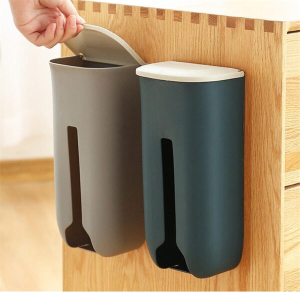 Wall-mounted Removable Kitchen Large-capacity Non-perforated Non-marking Plastic Bag Storage Box - Image 3