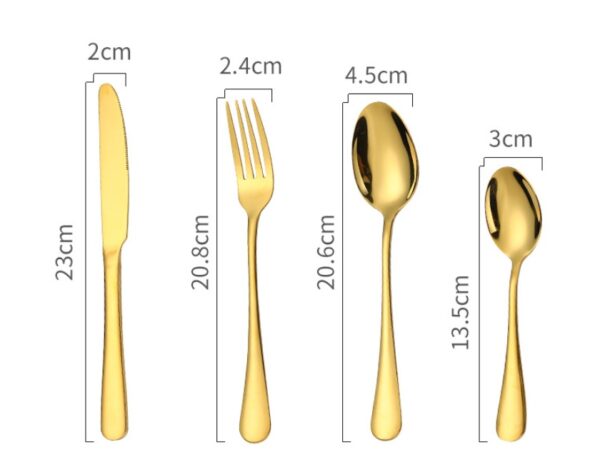High-end tableware 24 piece set - Image 6
