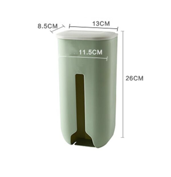 Wall-mounted Removable Kitchen Large-capacity Non-perforated Non-marking Plastic Bag Storage Box - Image 7