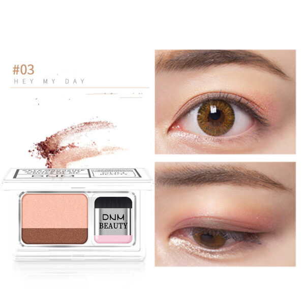 LAIKOU Double Color Eye Shadow Makeup Palette Glitter Palette Eyeshadow Pallete Waterproof Glitter Eyeshadow Shimmer Cosmetics - Image 6