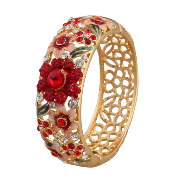 Bracelet Hollow Enamel Gold Plated Ornament - Image 5