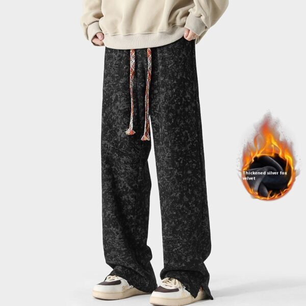 Straight Loose Pu Shuai Casual Long Pants - Image 4