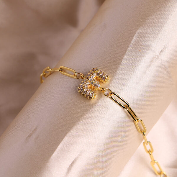 18K Bubble Balloon 26 English Zircon Clip Bracelet - Image 10