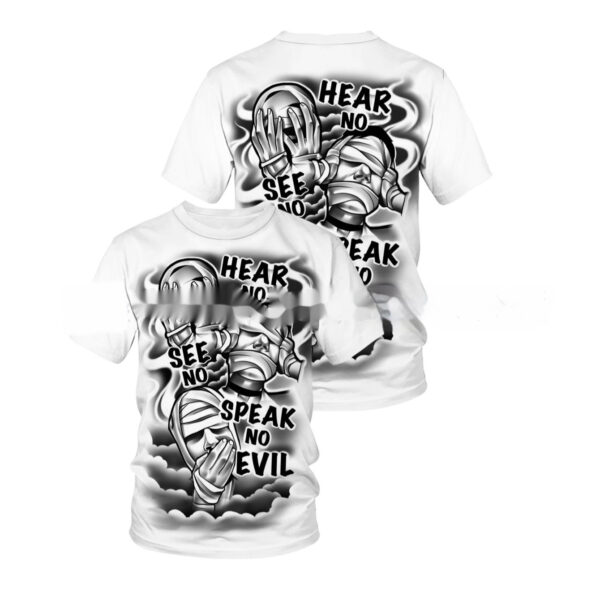 3D Super Plus Size Men's Short Sleeve T-shirt - Image 5
