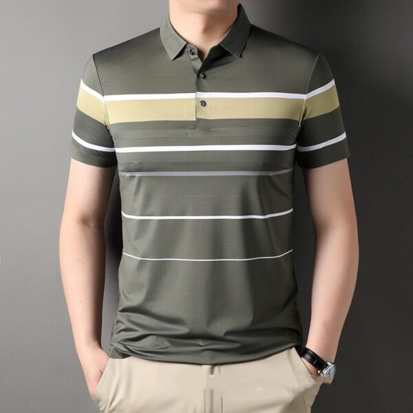 Summer Men's Short-sleeved Lapel Seamless - Image 8