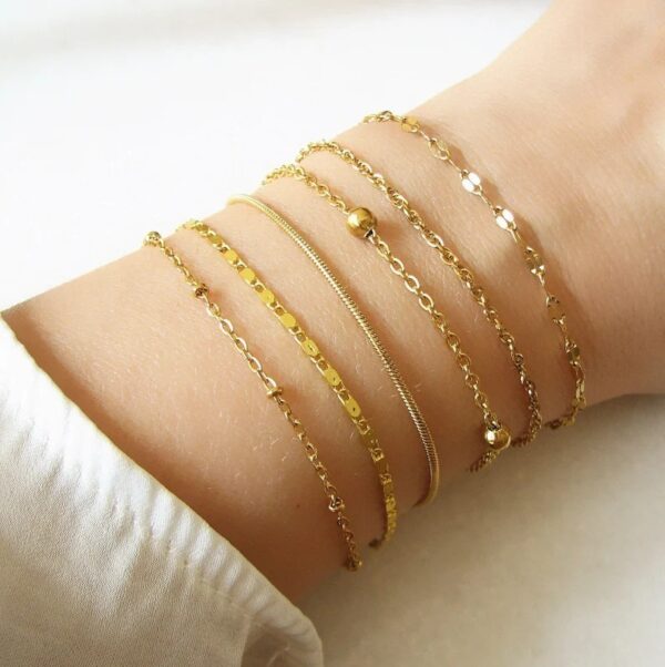 Fashion Multi-layer Metal Blade Chain Suit - Image 5