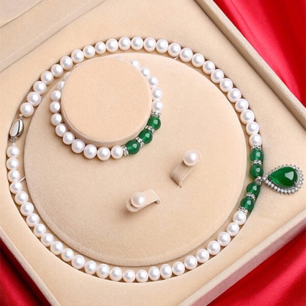925 Silver Shell Pearl Necklace - Image 4