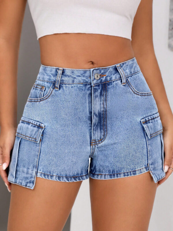 Women's Comfortable Fashion Slim Fit Denim Shorts - Image 3