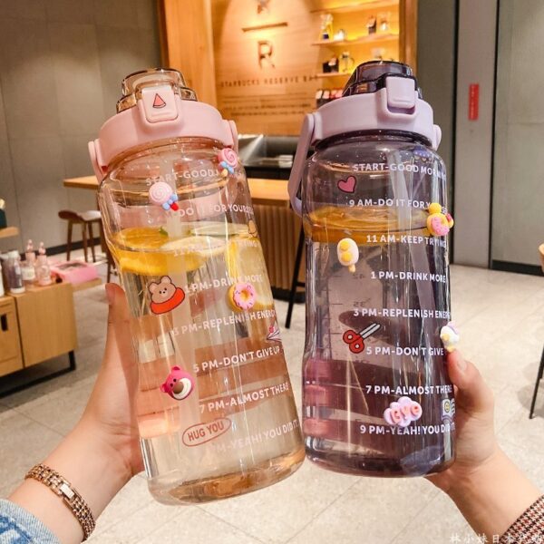 Large Plastic Cup Portable Water Bottle - Image 9