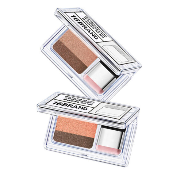 LAIKOU Double Color Eye Shadow Makeup Palette Glitter Palette Eyeshadow Pallete Waterproof Glitter Eyeshadow Shimmer Cosmetics - Image 4