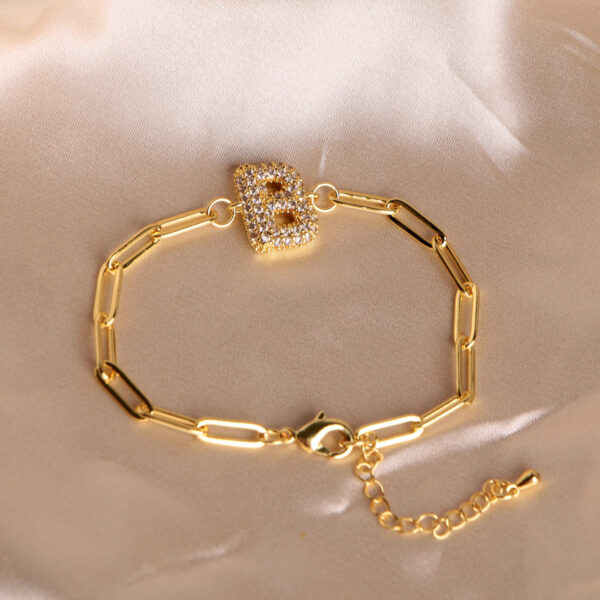 18K Bubble Balloon 26 English Zircon Clip Bracelet - Image 6