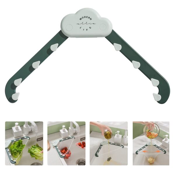 Triangular Cloud Sink Drain Rack Kitchen Garbage Filter Screen Dish Washing Sink Leftovers Rice Anti-blocking Kitchen Gadgets - Image 4