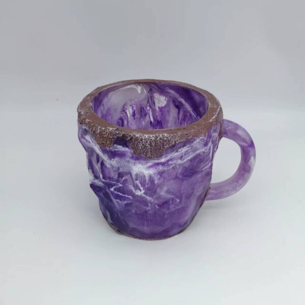 400ml Resin Mineral Crystal Coffee Mugs With Handles Elegant Fake Mineral Crystal Cup For Workplace Home Decor Christmas Gift Kitchen Gadgets - Image 9