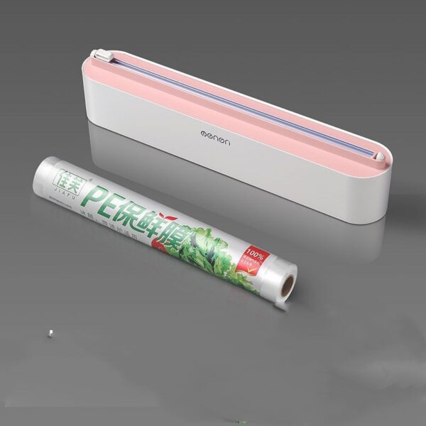 Upgraded Plastic Sharp Cutter Fixing Foil Cling Film Wrap Dispenser Fixed Refrigerator Storage Holder Kitchen Tool Accessories - Image 4