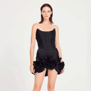 Flowers Bandage One-piece Dress Birthday Party Short