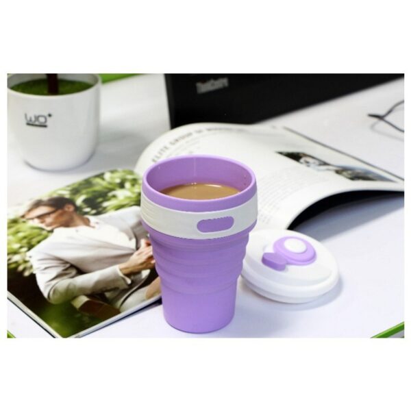Coffee Mugs Travel Collapsible Silicone Cup Folding Water Cups BPA FREE Food Grade Drinking Ware Mug Tea Coffee Cups - Image 3