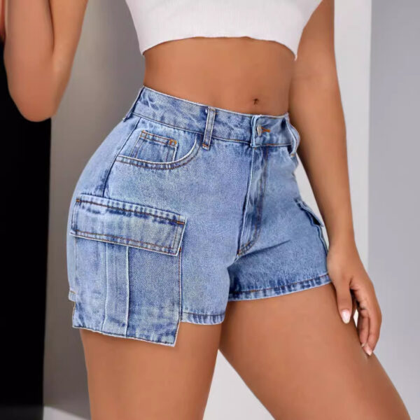 Women's Comfortable Fashion Slim Fit Denim Shorts - Image 4