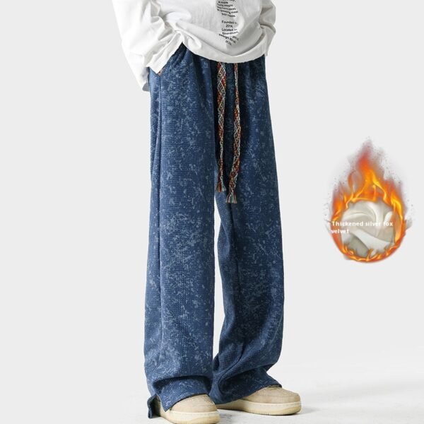 Straight Loose Pu Shuai Casual Long Pants - Image 6