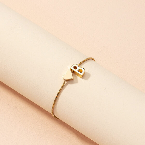 Bracelet Heart-shaped English Letters - Image 10