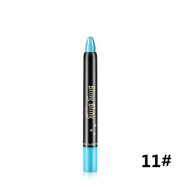 Pearlescent Silkworm Eyeshadow Pen Lasting Waterproof And Not Blooming Shiny Pearlescent Gel Pen 15 Color Eye Shadow Pen - Image 8
