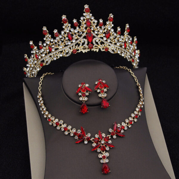 Royal Queen Bridal Jewelry Sets For Women Luxury Tiaras Crow - Image 9