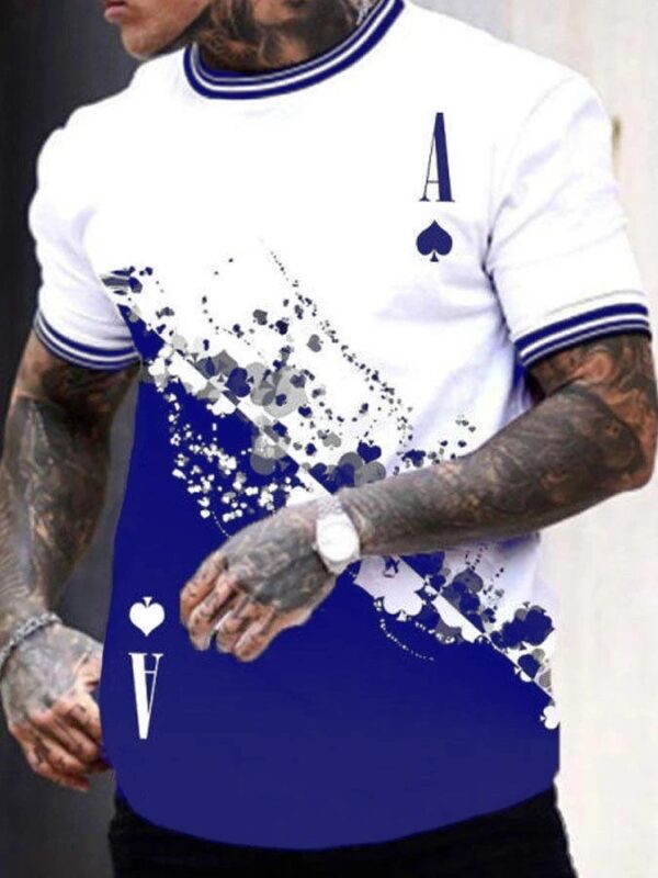Amazon Summer New Trend Men's T-shirt Short Sleeve - Image 2