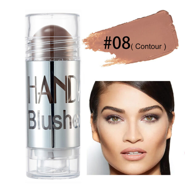 Cheek Blusher Shimmer Blush Stick Face Makeup Highlighter Bronzer Contour Cream Long-lasting Facial Make Up Cosmetics - Image 8