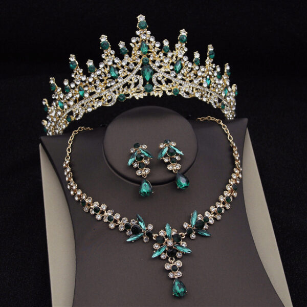Royal Queen Bridal Jewelry Sets For Women Luxury Tiaras Crow - Image 5